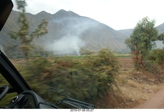 43 a0f. Peru - drive to Aguas Calientes Vistadome Train station