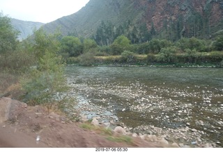47 a0f. Peru - drive to Aguas Calientes Vistadome Train station