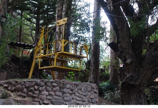 27 a0f. Peru - Aranwa Sacred Valley hotel - river - cable crossing