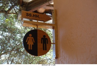 332 a0f. Peru - Sacsayhuaman fortress - toilets