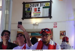 378 a0f. Peru - Cusco square - Quillo Restobar - soccer frenzy