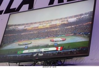 382 a0f. Peru - Cusco square - Quillo Restobar - soccer frenzy