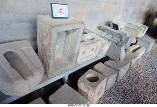 420 a0f. Peru - Cusco - church - rock pieces