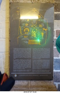 460 a0f. Peru - Cusco - church - sign