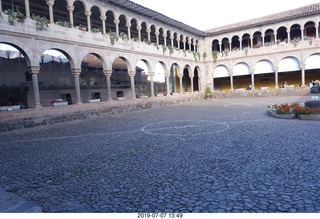 461 a0f. Peru - Cusco - church - courtyard