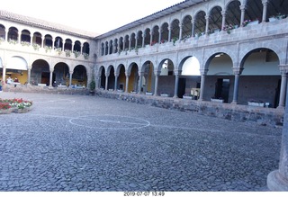 463 a0f. Peru - Cusco - church - courtyard