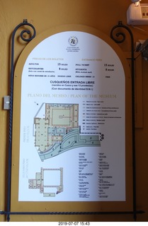 465 a0f. Peru - Cusco - church - map