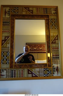 1 a0f. Peru - Cusco - hotel room mirror + Adam