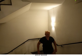 29 a0f. Cusco - morning stair climb in lieu of run + Adam