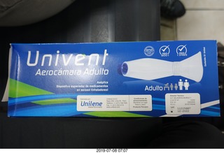 67 a0f. Peru - Cusco - airport - Cindy needed a breathing aid at 11000 elevation