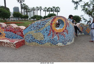 248 a0f. Peru - Lima - beach garden walk