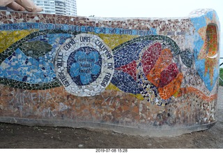 261 a0f. Peru - Lima - beach garden walk