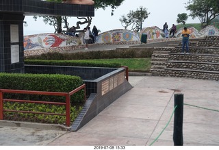 282 a0f. Peru - Lima - beach garden walk