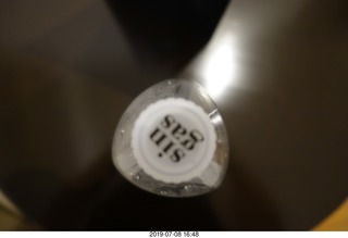 308 a0f. water bottle from Cusco to Lima - squished water bottle from pressure change