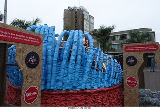 6 a0f. Peru - Lima - morning run  - luzard- turtle sculpture