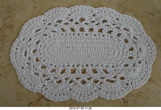 55 a0f. Peru - Lima - beach pier lunch - doily