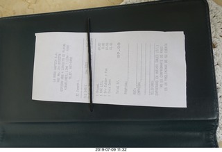 56 a0f. Peru - Lima - beach pier lunch - bill