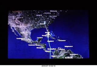 2 a0f. map of route from Lima to Atlanta