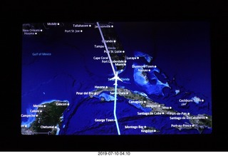 3 a0f. map of route from Lima to Atlanta