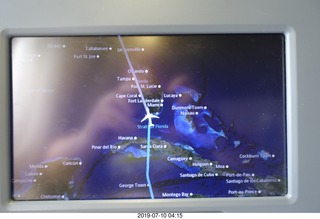 6 a0f. map of route from Lima to Atlanta