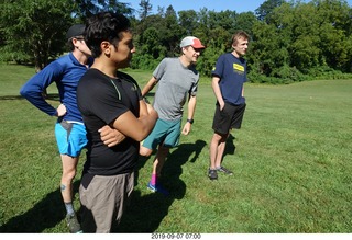 Curtis Arboretum - Cheltenham XC alumni race - Adam running (before the race)
