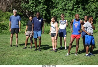 Curtis Arboretum - Cheltenham XC alumni race - starting line