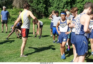 Curtis Arboretum - Cheltenham XC alumni race - starting line