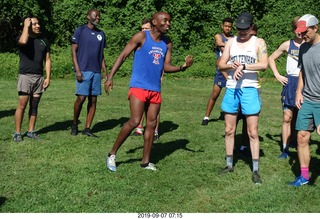 Curtis Arboretum - Cheltenham XC alumni race - team members to starting line