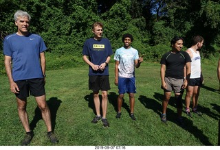 Curtis Arboretum - Cheltenham XC alumni race - team members to starting line