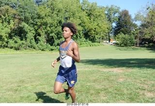 Curtis Arboretum - Cheltenham XC alumni race - team members to starting line, Adam A, Mark V