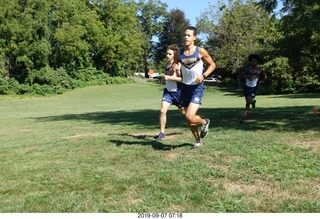 Curtis Arboretum - Cheltenham XC alumni race - team members to starting line