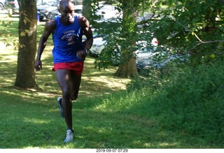 Curtis Arboretum - Cheltenham XC alumni race - hill at two miles - John D