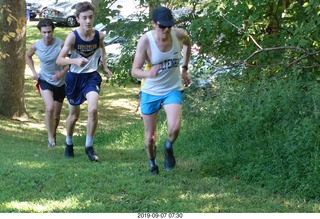 Curtis Arboretum - Cheltenham XC alumni race - hill at two miles - Jordy