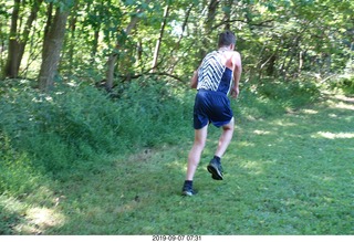 Curtis Arboretum - Cheltenham XC alumni race - hill at two miles - Mark G
