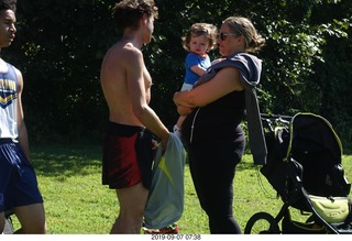 Curtis Arboretum - Cheltenham XC alumni race - finish - Dan S