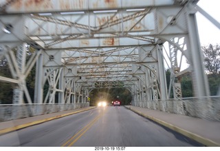 Chile - Santiago park - morning run - bridge