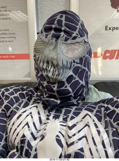 gray Spiderman costume