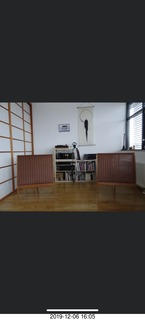 Quad, tape-deck rack, and woofer