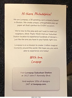 pop-up cards ad in Philadelphia