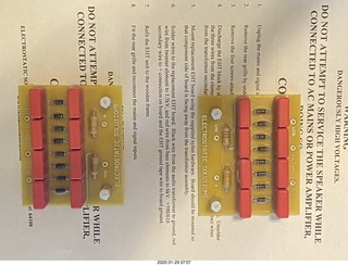 eBay listing for Quad ESL EHT power supplies