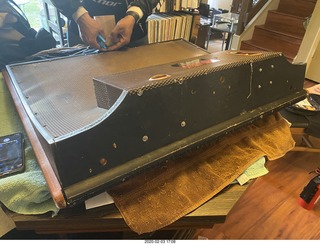 Quad ESL repair, replacing EHT power-supply board - peak voltmeters I made years ago