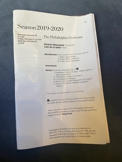 Philadelphia Orchestra - Mendelssohn piano concerto