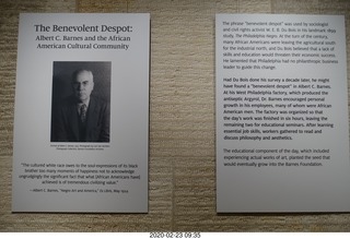 Philadelphia - Barnes Museum - sign