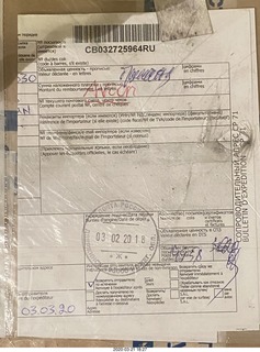 box of tapes from Gen in Ukraine