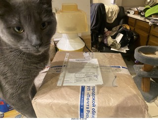 really well packed matryoshka-style tapes from Oleg in Russia with inspector Devin