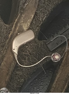 my hearing aid hidden in my bike helmet