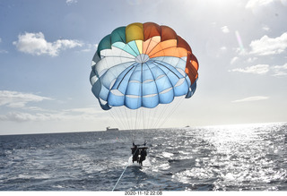 Anthony and Olga - Hawaii - parasailing