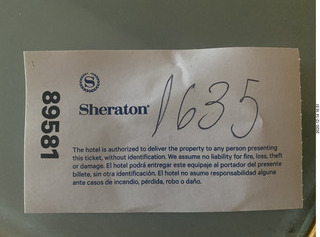 12 a0y. luggage storage receipt