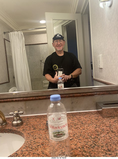 16 a0y. Adam and bottled water