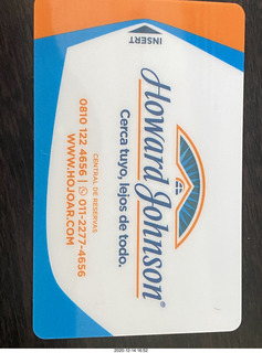 33 a0y. Howard Johnson Hotel Neueuen room key card